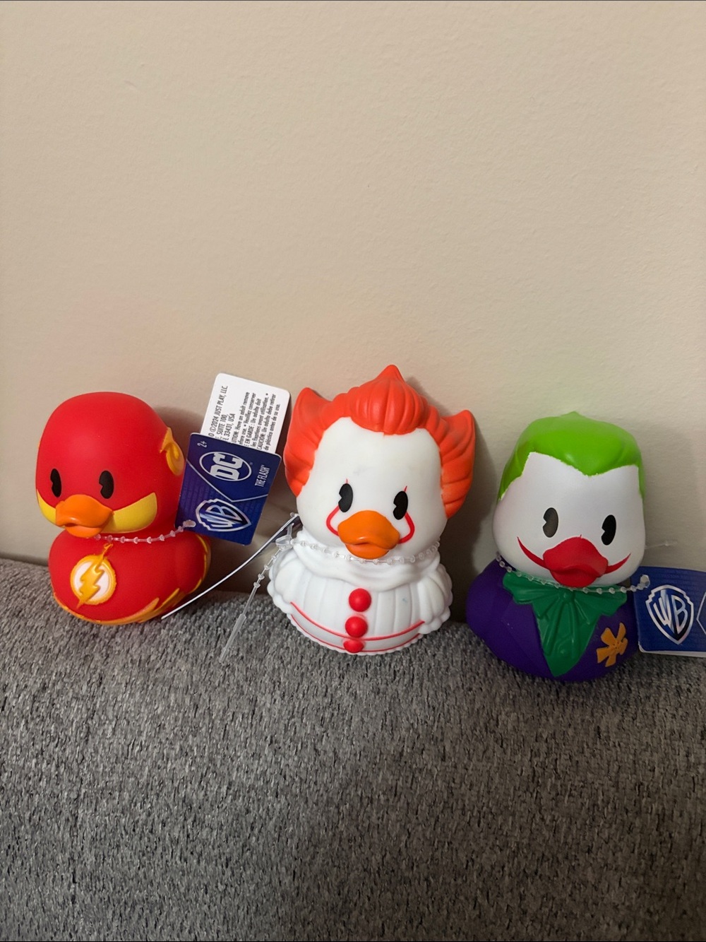 Warner Bros. Red, White & Green DC Character Rubber Duck Set